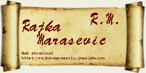 Rajka Marašević vizit kartica
